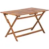 Image de Table De Salle À Manger De Jardin Cento 140 Cm 75 Cm Acacia Marron