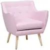 Image de Fauteuil Drammen Tissu Rose