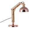 Image de Lampe De Bureau Salado Réglable Bois Cuivré