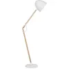 Image de Lampadaire Hetton Réglable Bois De Chêne Blanc