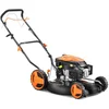 Image de Fuxtec Tondeuse À Gazon Thermique Mulching Autotractée 196cm3 Largeur De Coupe 51cm Redonne Du Tonus À Votre Pelouse