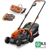 Image de Tondeuse Gazon Batterie 40v (2x20v)-Fuxtec -Largeur 33cm 2 Batteries Li-ion 2ah, Double Chargeur 2,4a,Bac 35l