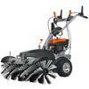 Image de Balayeuse Thermique - Fuxtec Fx-km1196 - 173cm3 - Option: Brosses De Balayage Déneigeuse, Collecteur De Déchets