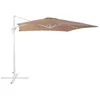 Image de Beliani - Parasol de jardin carré 250 x 250 cm beige sable MONZA
