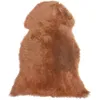 Image de Déco En Peau De Mouton Uluru Marron Clair 65 X 110 Cm