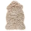 Image de Tapis En Fausse Fourrure Mungo Beige 63 X 95 Cm