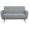 Image de Canapé convertible 2 places en tissu gris florli 97274