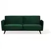 Image de Canapé convertible en tissu vert senja 101010