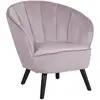 Image de Fauteuil Dala Velours Rose