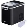 Image de AREBOS Machine à glaçons 12 kg / 24 h 10-15 minutes de production 2 tailles de glaçons Réservoir deau de 22 litres Noir