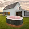 Image de AREBOS Spa Gonflable avec éclairage LED Gonflable Intérieur & Extérieur 190x120 cm Ovale 2 Personnes