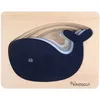 Image de Kindsgut Puzzle Animaux Baleine En Bois Baleine