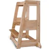 Image de Tissi Tour dapprentissage et dobservation FELIX Montessori double - Natural - 95 x 54 x 45 cm