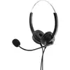 Image de Mediarange Mros304 Casque Avec Fil Arceau Bureau/centre D'appels Noir, Argent