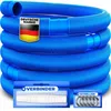 Image de Tuyau de piscine flexible - KESSER - 6 m - Ø 32 mm - Bleu - Résistant aux UV - Résistant au chlore - Flexible