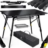 Image de Table de camping pliante en aluminium - KESSER - Réglable en hauteur de 45 à 69 9 cm - Charge maximale 30 kg