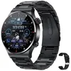 Image de RUMOCOVO Montre connecte QW33 ECG PPG pour hommes tanche bouton rotatif cran HD appels Bluetooth BLACK STEEL