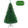 Image de Sapin de Noël Artificiel en PVC 180cm avec 650 Branches & Support en Fer