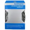 Image de Kit de câble et manchons de frein Shimano VTT acier inoxydable noir