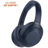 Image de Casque Bluetooth - SONY - WH-1000XM4 - Réduction de bruit active - 30 heures dautonomie - Couleur bleue