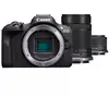 Image de Canon eos r100 + rf-s 18-45mm f4.5-6.3 is stm + rf-s 55-200mm f5-7.1 is stm kit milc 24,1 mp cmos 6000 x 4000 pixels noir 4549292214635