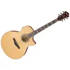 Image de Ibanez AE170 NTR Natural Gloss Top + Red Gloss Guitare folk électro
