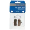 Image de Plaquettes de frein vélo Shimano D02S-MX en métal doré avec goupille fendue