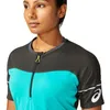 Image de Maillot femme Asics Fujitrail - Running - Vert - Manches courtes - Respirant