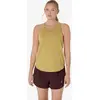 Image de Débardeur ASICS Road Tank bretelles jaune ocre femme - S