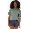 Image de T-shirt ASICS Nagino Run Adjustable manches courtes vert olive femme - XS