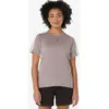 Image de T-shirt ASICS Fujitrail Elite manches courtes lilas blanc femme - M