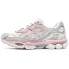 Image de Baskets Blanches/Rose Homme Asics Gel-nyc