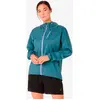 Image de Veste ASICS Fujitrail Elite vert bleu femme - S