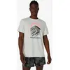 Image de T-shirt manches courtes ASICS Fujitrail Logo blanc noir corail - L