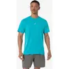 Image de T-shirt manches courtes ASICS Road Seamless bleu turquoise - L