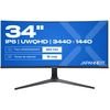 Image de Japannext Jn-ips340uwqhd60c-c65w-hs Écran Plat De Pc 86,4 Cm (34") 3440 X 1440 Pixels Ultrawide Quad Hd Lcd Noir, Argen