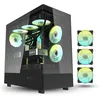 Image de Boîtier PC Moyen Tour - AIGO - DPX90 - Verre Trempé - 3 Ventilateurs ARGB - USB Type-C