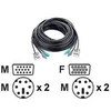 Image de ATEN 2L-1010P/C - cable clavier / video / souris (KVM) - 10 m