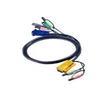 Image de ATEN 2L-5302P - cable clavier/video/souris/audio - 1.83 m