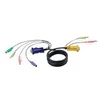 Image de ATEN 2L-5303P - cable clavier/video/souris/audio - 3 m