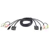 Image de Câble Kvm Aten 2l-7d02u Vidéo Usb Audio Noir 1.8 M