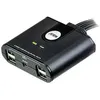 Image de Partageur 4 périphériques vers 4 PC/MAC USB 2.0 Aten US424 - Commutateur de partage des périphériques USB - Noir