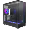 Image de Boîtier PC tour moyenne noir - MONTECH - Acier et verre trempé - ARGB - 1 ventilateur arrière et 3 en bas