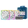 Image de Ventilateur de boitier - Montech - AX120 RGB - 12 cm - Blanc - Silencieux 279 dB(A)
