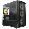 Image de Boîtier PC Micro ATX - Montech - X5M - Ventilateurs ARGB - Panneau en verre - Fibre de carbone