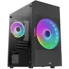 Image de Aerocool ATOMICLITE V1 - Boîtier Gamer Micro-ATX - Grille Frontale+2 Ventilateurs FRGB - Noir