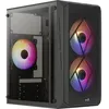 Image de Boîtier PC - AEROCOOL - CS-107-A V2 - Boitier sans alimentation - Mini tour - Format Micro-ATX - Noir ( ACCS-PC14032.11 )