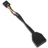 Image de Adaptateur De Cable Usb 3.0/usb 2.0 Silverstone G11303050-rt, Noir
