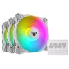 Image de Pack De 3 Ventilateurs Pc Asus Tuf Gaming Tf120 Argb 120 Mm Blanc Pour Boîtier