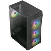 Image de Boîtier PC Moyen Tour ATX - Aerocool - Falcon-A RGB - Panneau vitré - Couleur noire - Taille unique